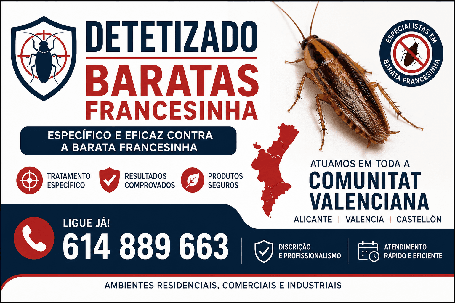 Dedetizador de baratas